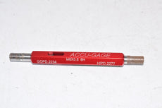 ACCU-GAGE M6 x 0.5 6H Thread Plug Gage Assembly GOPD .2234 x HIPD .2277