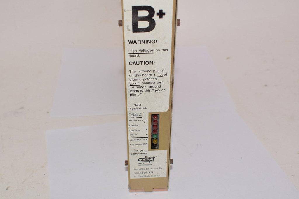 Adept Technology 10300-15520 B+ Type Rev. K Servo Drive Amplifier