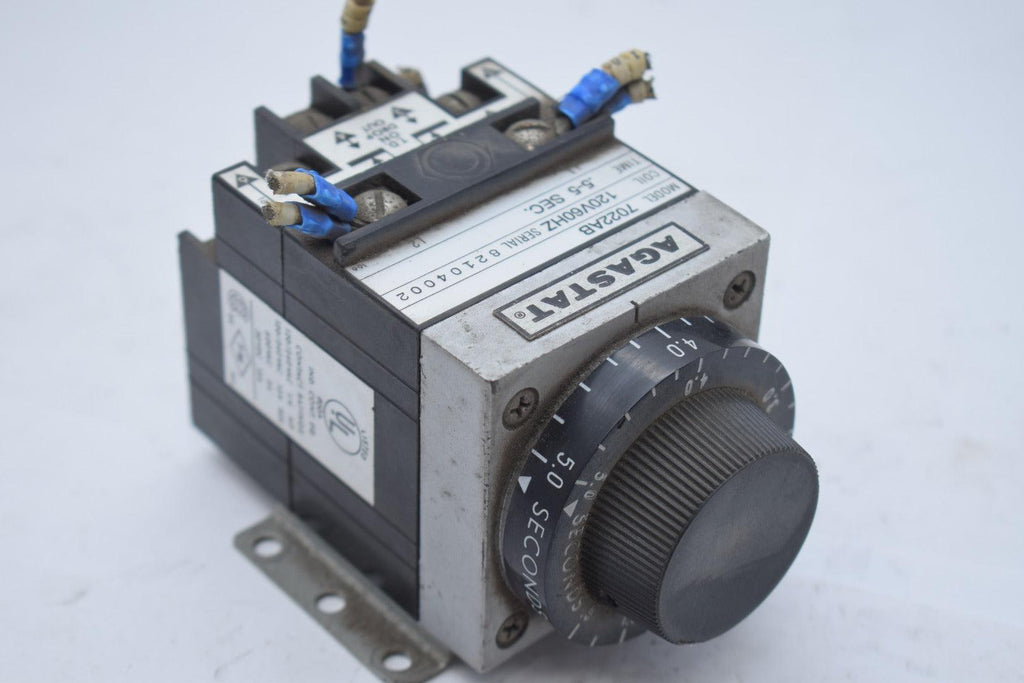 Agastat 7012AB Timing Relay Time Delay 120V .5 to 5 Seconds 60Hz