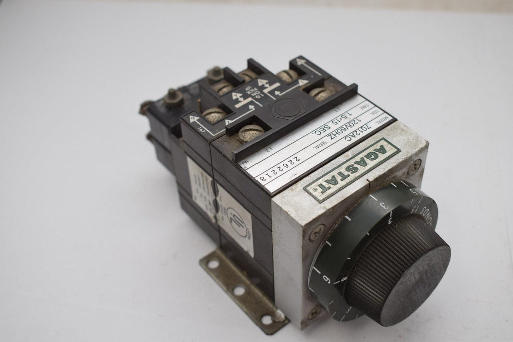 Agastat 7012AC Timer Relay 1.5 to 15 Sec W/ Contactor