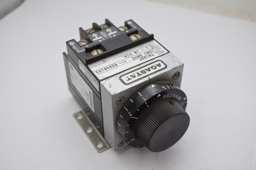 Agastat 7012AF Time Delay Relay 120V 60Hz Electropneumatic 1-10 Min.