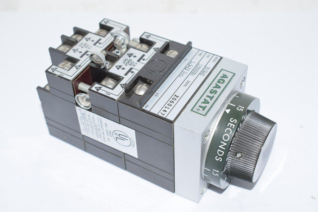 Agastat 7024AC Timing Relay 1.5-15 sec. Time Delay 120V