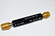 Alameda 9/16-18 UNF 2B Thread Plug Gage Go .5264 No Go .5323