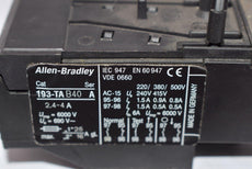 Allen Bradley 193-TA B40 Ser A Overload Relay 2.4-4A