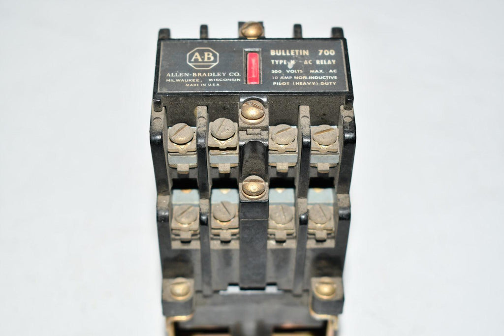 Allen Bradley 700-N800A1 INDUSTRIAL RELAY 10 AMP 8 POLE 8 NO 110/120 V 50/60 HZ