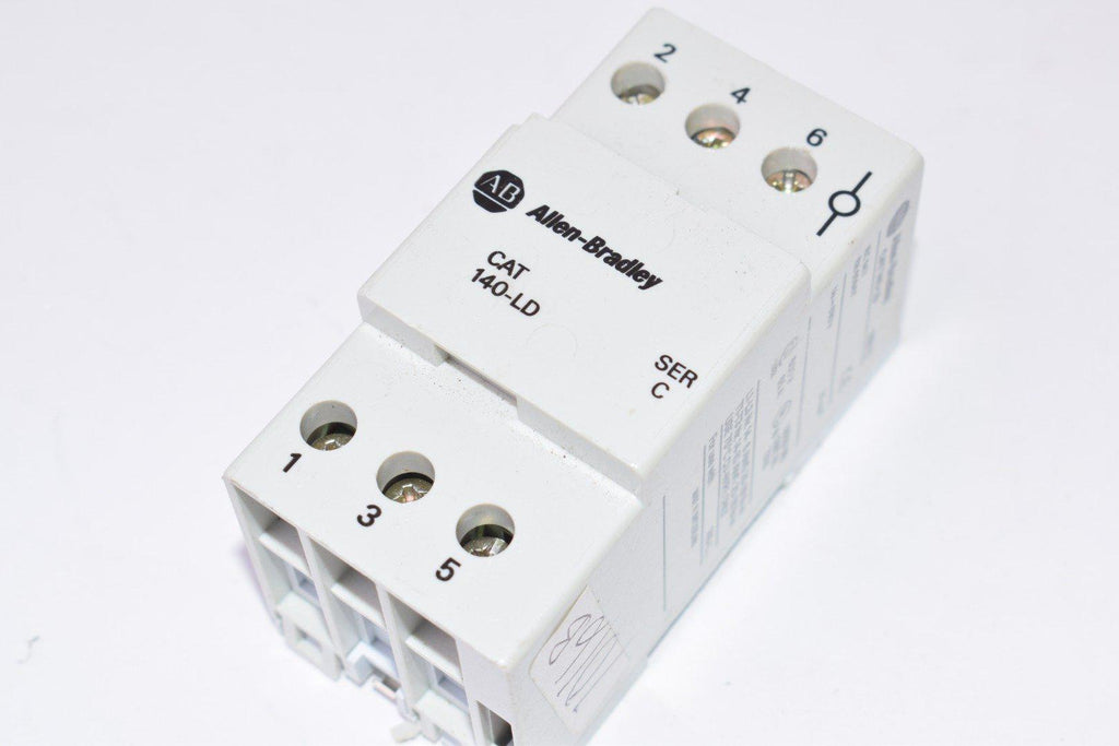 Allen Bradley CAT No. 140-LD, SER. C Three-Phase Terminal Bottom Feed