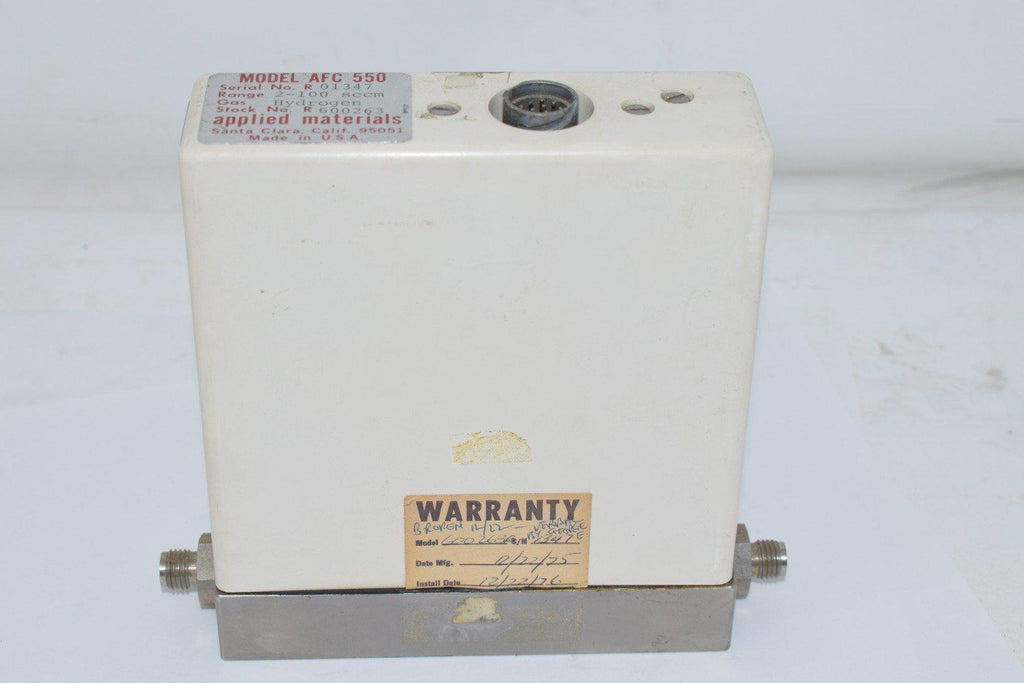 AMAT Applied Materials AFC-550 Mass Flow Controller Hydrogen Gas 2-100 sccm