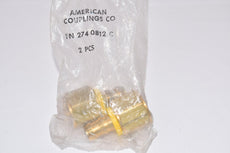 American Couplings Part: 274-0812-C Brass Couplings