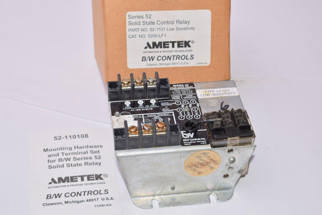 Ametek Series 52 Solid State Control Relay Low-Sensitivity
