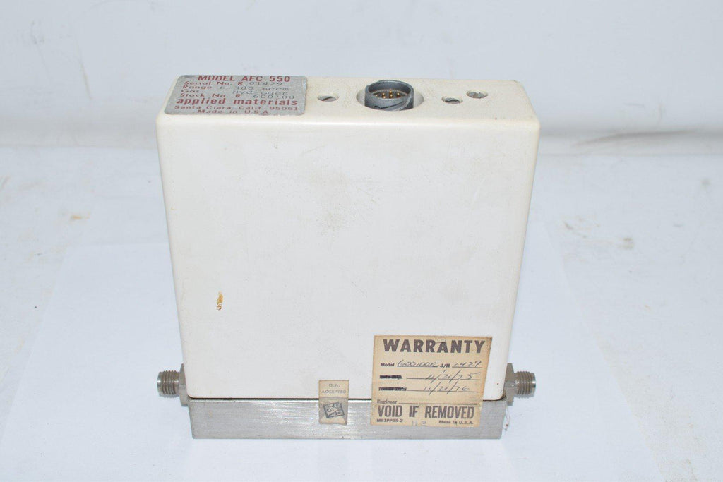 Applied Materials AFC-550 Mass Flow Controller 600100 6-300 sccm Hydrogen Gas