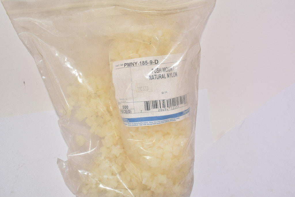 Apprx. 500+ THOMAS & BETTS PMNY-185-9-D  Cable Tie Push Mounts, Natural Nylon 6.6, Width of 10.92mm