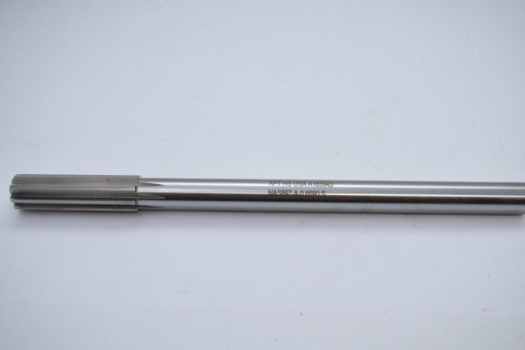 APT Alvord Polk NAS897-A-0.06690-S 0.6690 HSS Chucking Reamer