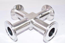 ASME BPE, 7/8'', Stainless Steel Cross, Sanitary Fitting, HG, SFF4, AAE0D, A26556A, B19331