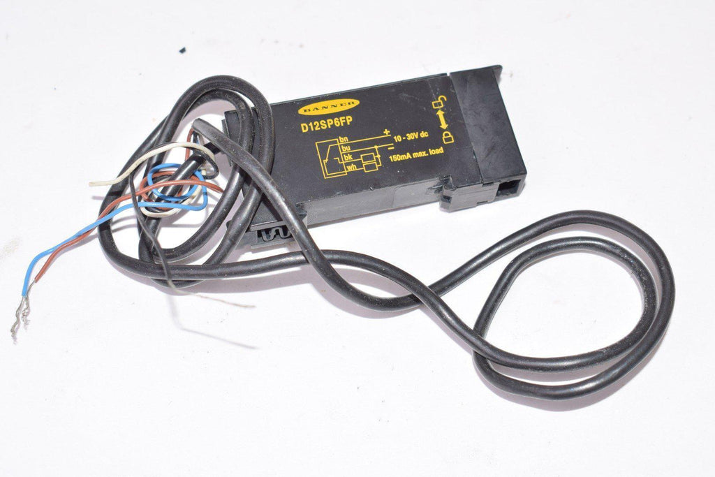 Banner Engineering P/N: D12SP6FP, 10-30VDC Fiber Optic Sensor