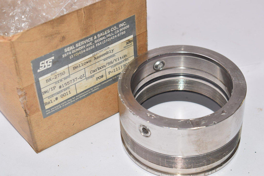 Borg Warner, Seal Service Sales, BX-2750, Bellows Assembly, 670207DB-B, 3-1/2'' OD, 2-3/4'' ID