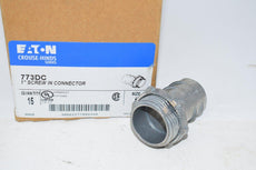 Box of 12 NEW EATON CROUSE-HINDS SERIES 773DC Connector, Flex Conduit; Screw-In; Die Cast Zinc; 1 in.