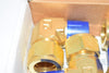 Box of 4 NEW Parker 12MSEL8N-B A-lok male elbow, brass, 3/4'' double ferrule tube fitting x 1/2'' MNPT