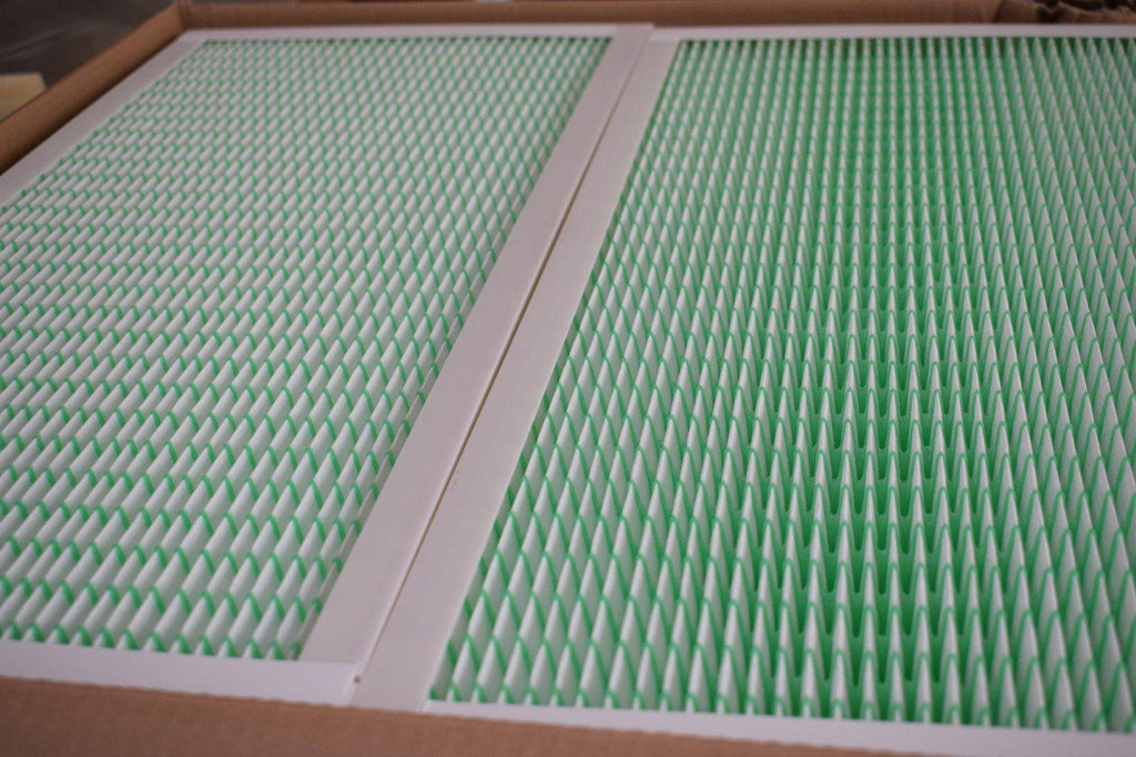 Box of 6 NEW Synthetic Mini Pleat Panel Model: SMP6012244 Ashrae Efficiency: MERV 12