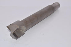 Carbide Tipped 2 Flute Milling Cutter, Tapered Shank 12-1/4'' OAL x 2-1/8'' Cut Dia x 1-1/4'' Shank