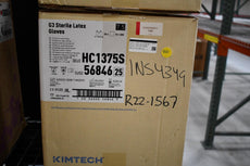 Case 200 NEW Kimberly Clark KimTech 56846 HC1375S G3 Sterile Latex Gloves Size 7.5