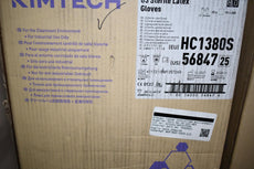 Case of 200 NEW Kimberly Clark 56847 Kimtech Pure G3 Disposable Cleanroom Gloves - Medium, 8 Size, Latex, Textured Surface