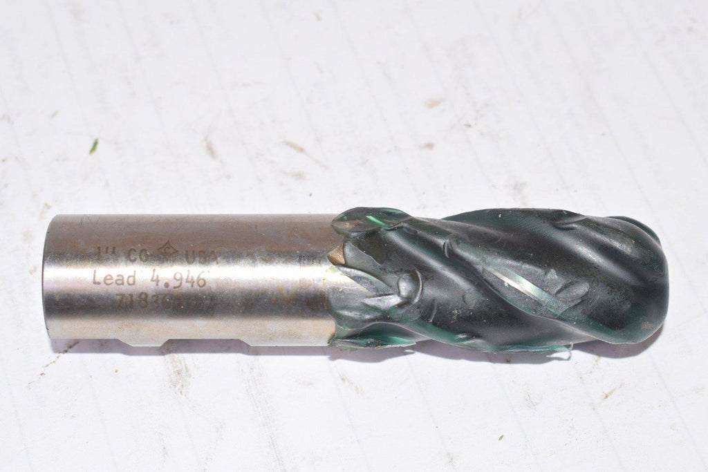 Cleveland Twist Drill 1'' Cut Dia x 4-5/8'' OAL x 1'' Shank HSS End Mill