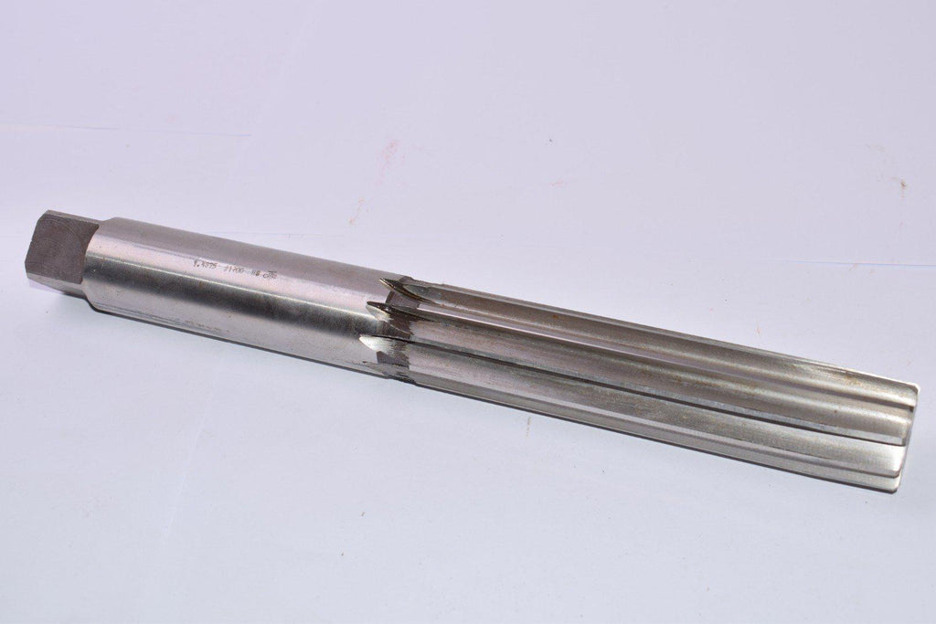 CMC #1700 1.4375 HSS Straight Reamer, 1-3/8'' Cut Dia, 1-1/8'' Shank