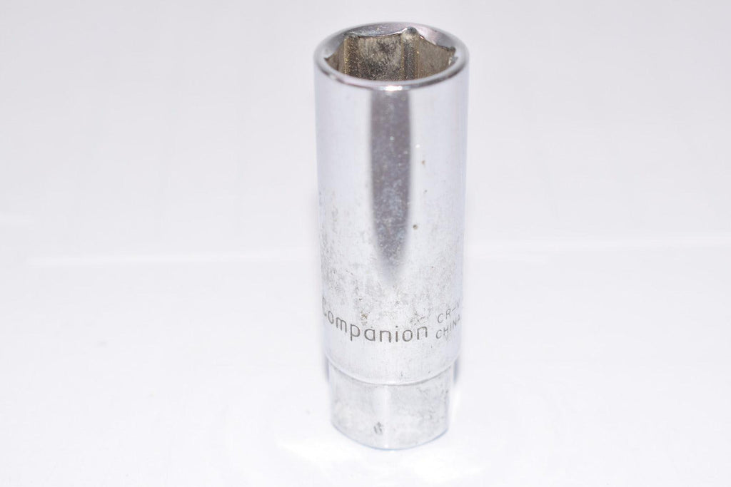 Companion 5/8'' SAE Deep Socket CR-V 6 Point 3/8'' Drive
