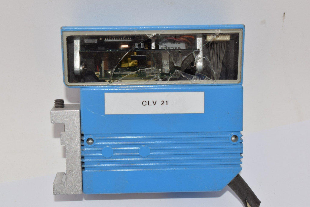 Cracked Screen PARTS SICK CLV430-6010 Electronic Barcode Scanner, Long Range Oscillating Mirror