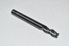 Data Flute AFI30250 Carbide End Mill Cutter 1/4 x 1/4 x 5/8 x 2-1/2 3 Flutes