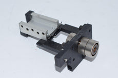 Del-Tron Universal Clamp Cross Roller Slide Linear Stage Micrometer