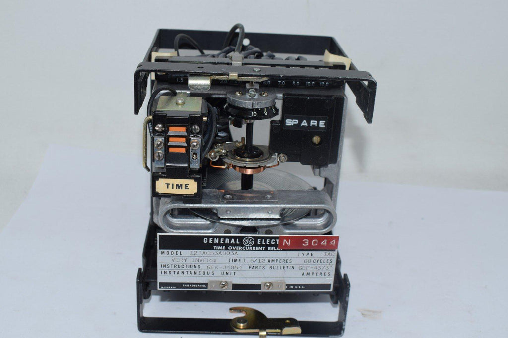 GE 12IAC53A803A TIME OVERCURRENT RELAY TYPE IAC VERY INVERSE TIME