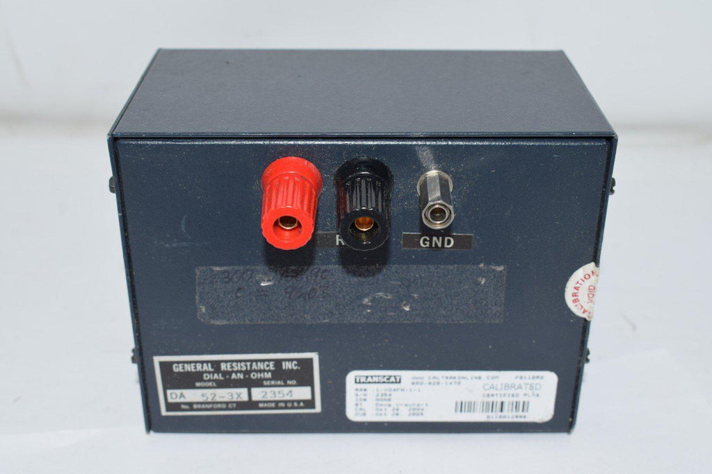 General Resistance DA-52-3X Decade Box 0.01% Acc Resistance 5 Decades
