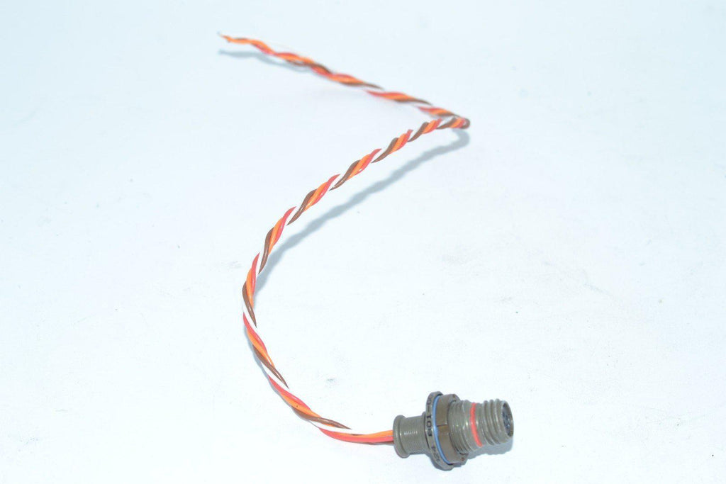 Glenair 801-009-07NF6-4SA W/ Cable Circular MIL Spec Connector RECEPT BAND PLATFORM JAM NUT SKT