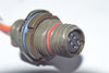 Glenair 801-009-07NF6-4SA W/ Cable Circular MIL Spec Connector RECEPT BAND PLATFORM JAM NUT SKT