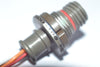 Glenair 801-009-07NF6-4SA W/ Cable Circular MIL Spec Connector RECEPT BAND PLATFORM JAM NUT SKT