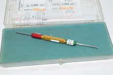 GO 1.495 mm NO Go 1.515 mm Pin Gage Plug Gauge, Target 1.500mm
