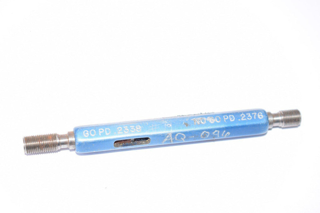 GO PD .2338 NO GO PD .2376 Thread Plug Gage