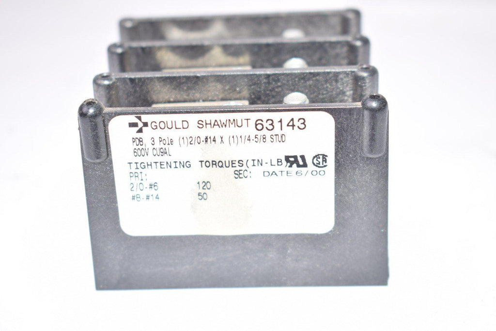 Gould Shawmut 63143 Fuse Holder 3 Pole 600V