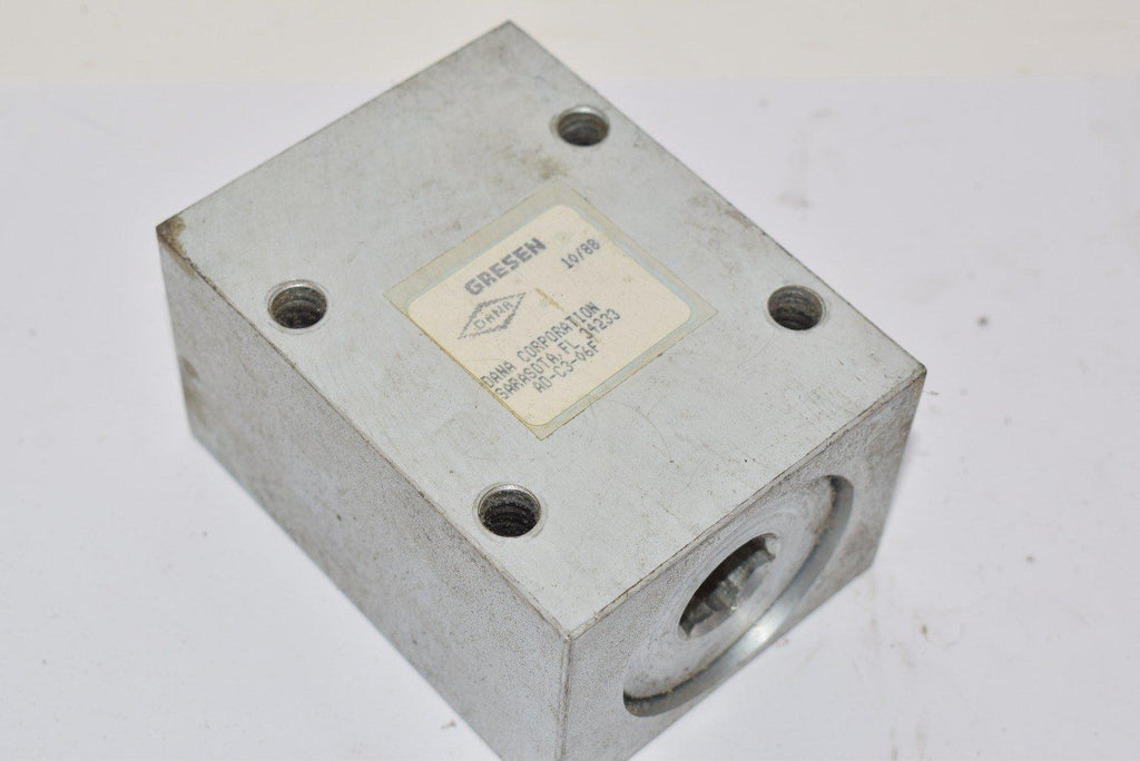 GRESEN DANA AD-C3-06F Valve Manifold Block 10/88