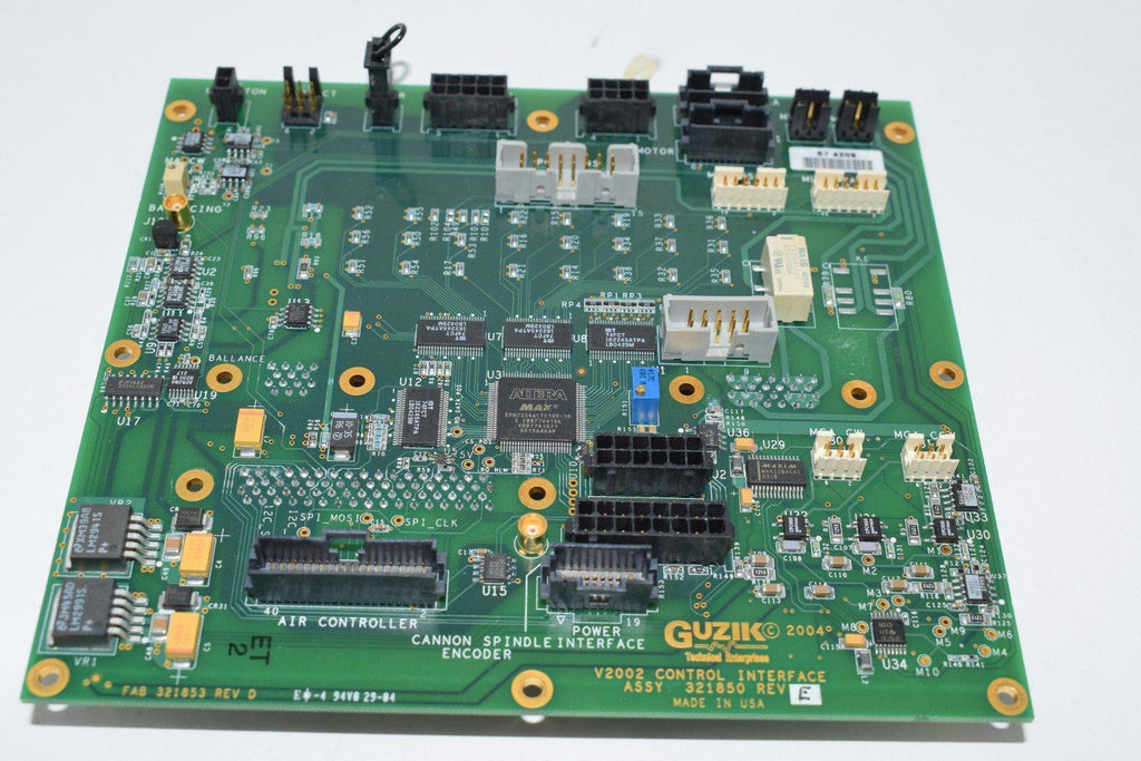 Guzik V2002 Control Power Interface Board 321850 Rev E PCB Module 321853 Rev. D