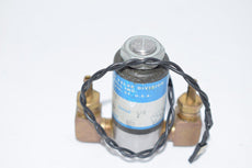 Honeywell B2DX87 Skinner Solenoid Valve, Brass Fittings 1/8 Orifice 24VDC