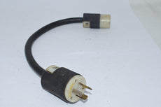 Hubbell 15A 125V 231A 20A 125V Plug & Receptacle 18'' Power Cable