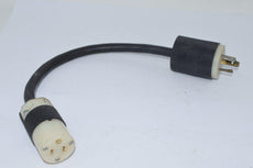 Hubbell 231A 20A 125V 15A 125V Plug & Receptacle 17'' Power Cable