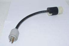 Hubbell Arrow-Hart 231A 20A 125V 16'' Plug & Receptacle Power Cable Pigtail