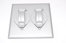 Hubbell Bell Outlet Cover Weatherproof Gray 4-5/8'' x 4-5/8''