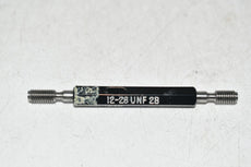 Ideal Thread Gage 12-28 UNF-2B Thread Plug Gage GO/NO GO .1928 No Go .1970