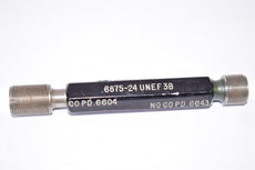 ITG .6875-24 UNEF3B GO PD .6604 NO GO PD .6643 Thread Plug Gage