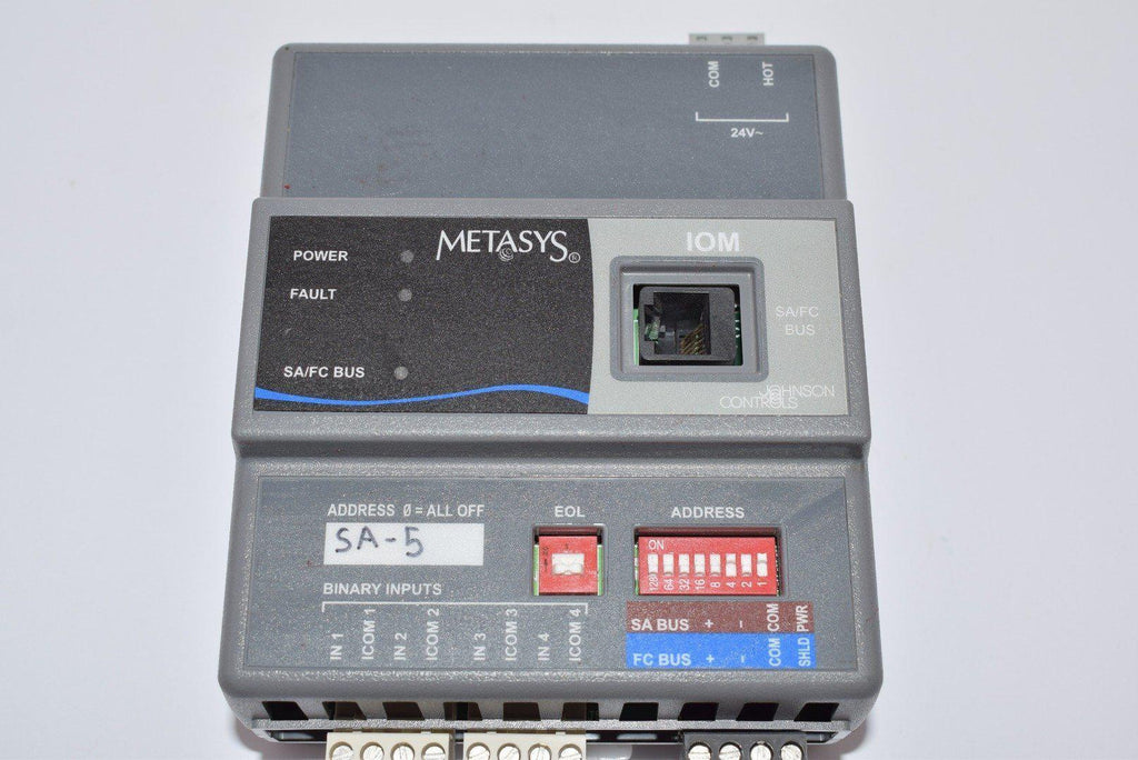 JOHNSON CONTROLS METASYS MS-IOM1710-0 INPUT MODULE 4INPUT BINARY 20-30VAC