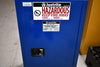 Justrite 861528 Piggyback Hazardous material Steel Safety Cabinet, 15 gal, Steel, Blue